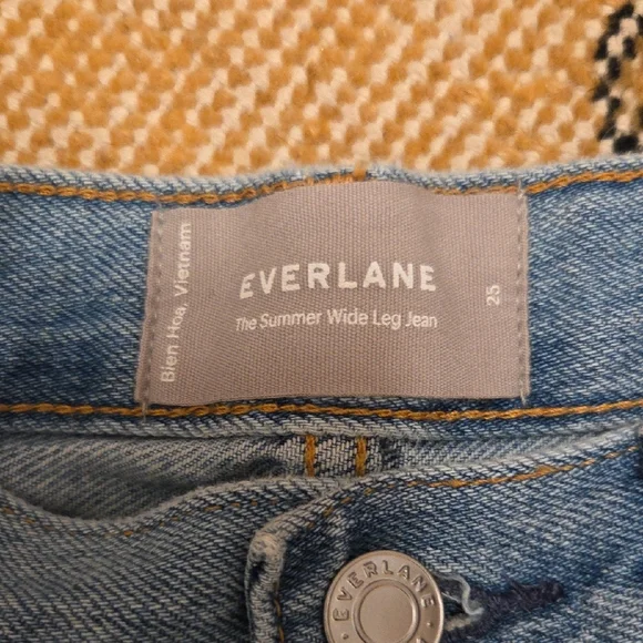 Everlane Light Blue Flare & Wide Leg Jeans - Picture 4 of 8